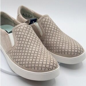 Dr Scholls Madison‎ Taupe Suede Perforated Slip On Sneakers Women Size 11 NIB